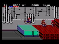 une photo d'Ã©cran de Double Dragon sur Sega Master System